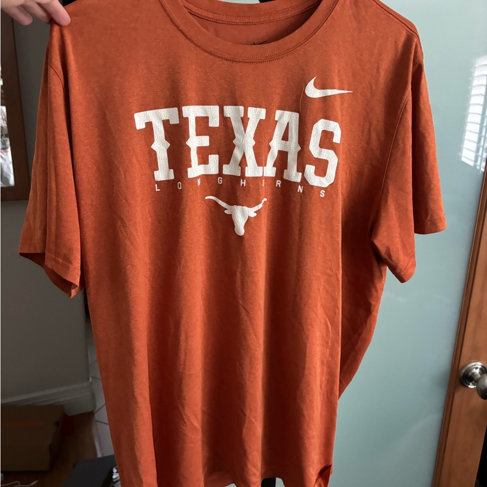 Nike Dri-FIT Tee in Rust Orange